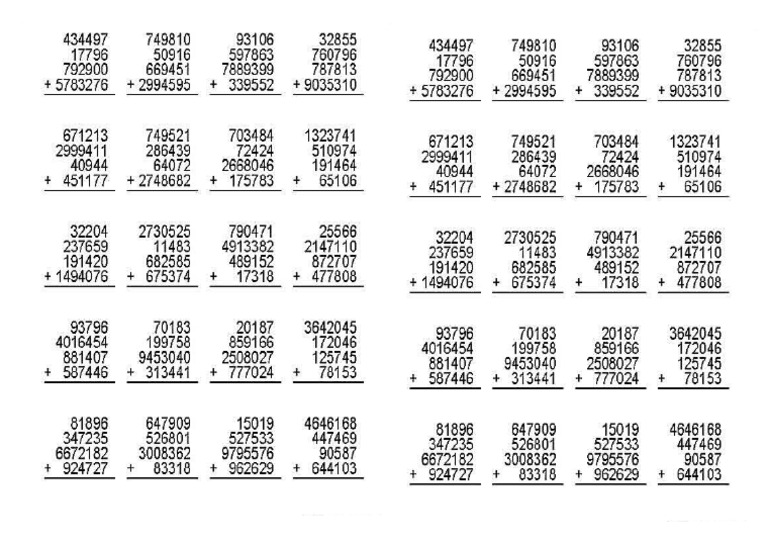 Matemática Soma | PDF