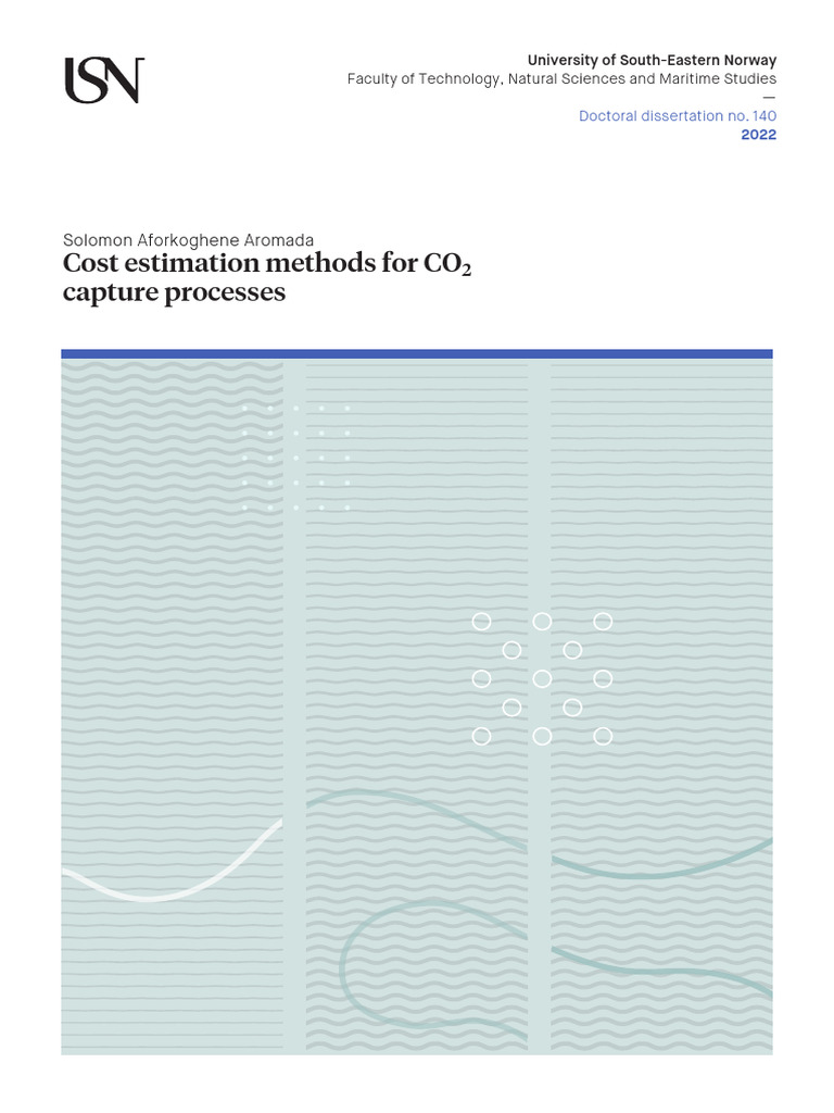 CO2 Capture Cost Estimation Methods | PDF | Carbon Capture And Storage ...