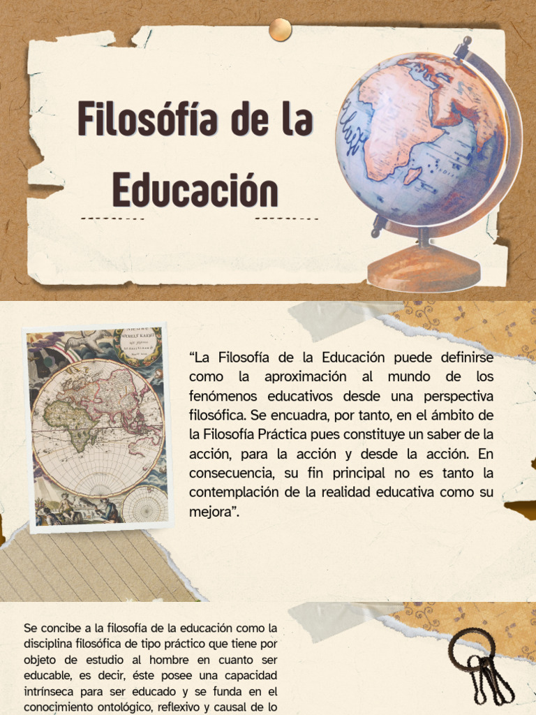 Filosofía de la Educación: Enfoques y Funciones | PDF | Pedagogía | Teoría