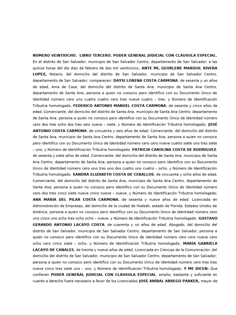 Poder Judicial General en El Salvador | PDF | Separación de poderes ...