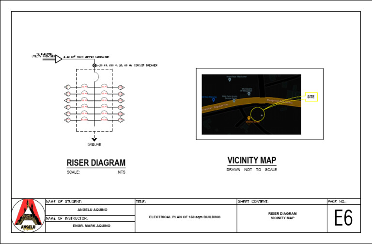 Electrical Plan and Riser Diagram | PDF
