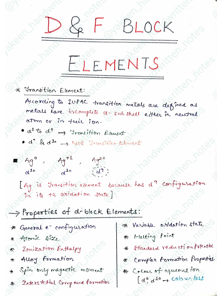 D & F Block | PDF