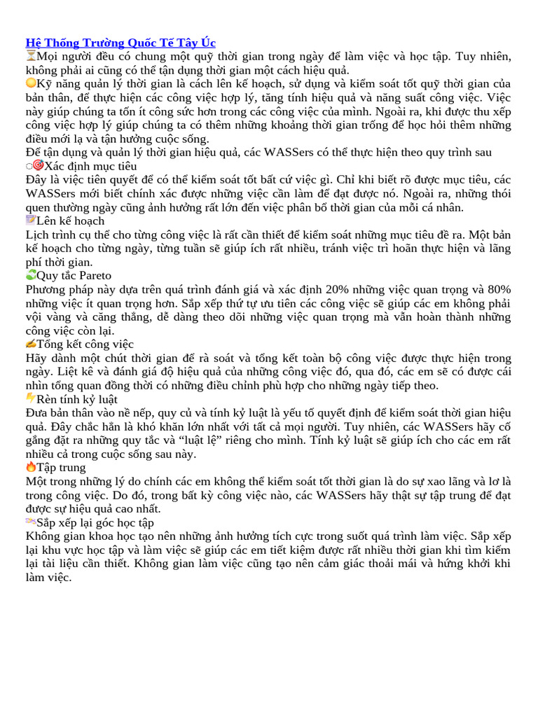 Time Management | PDF