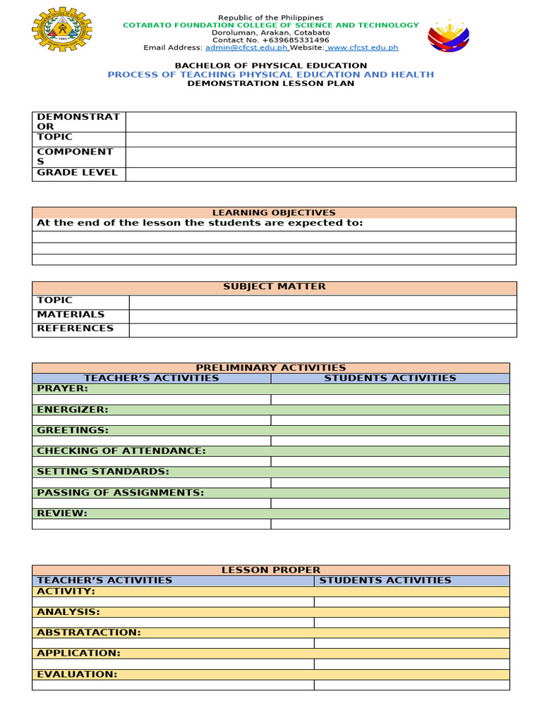 Final Lesson Plan Format | PDF