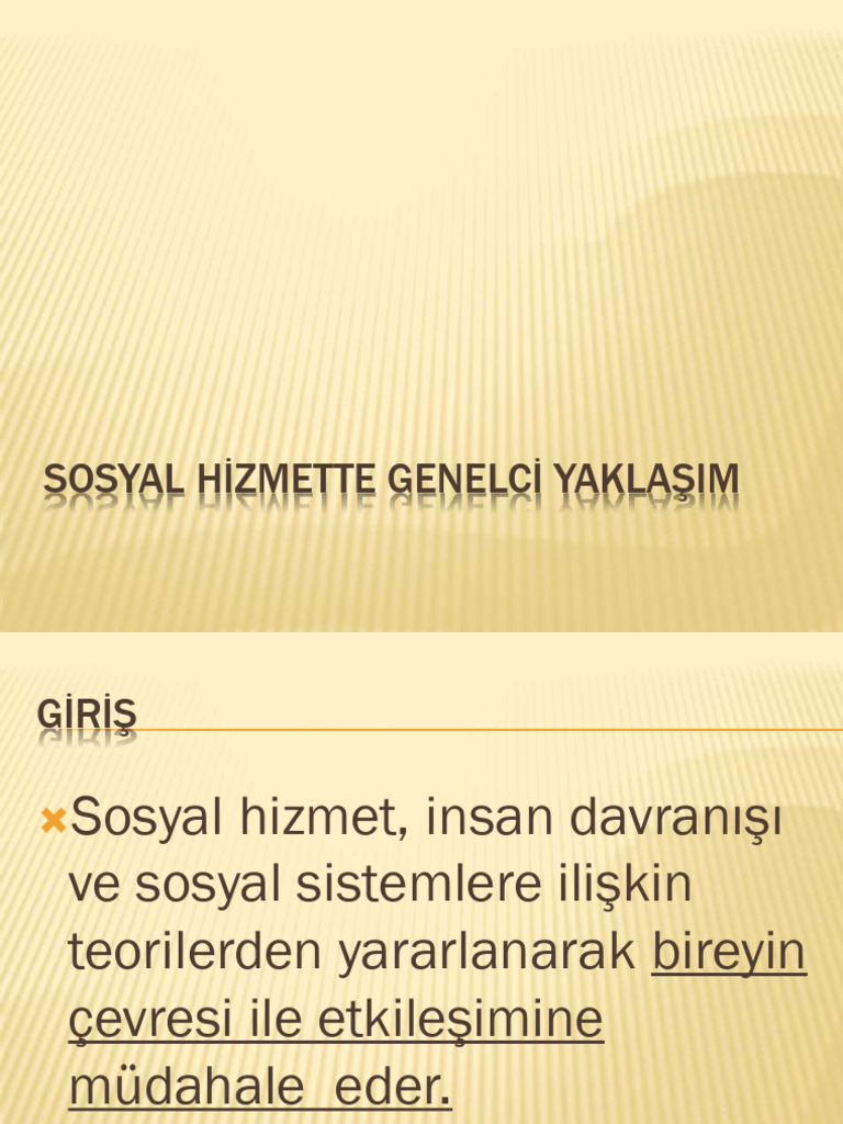 Ders 7 Sh. Genelci̇ Yaklaşim | PDF