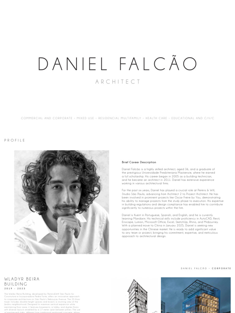 Daniel Falcão: Architectural Profile | PDF