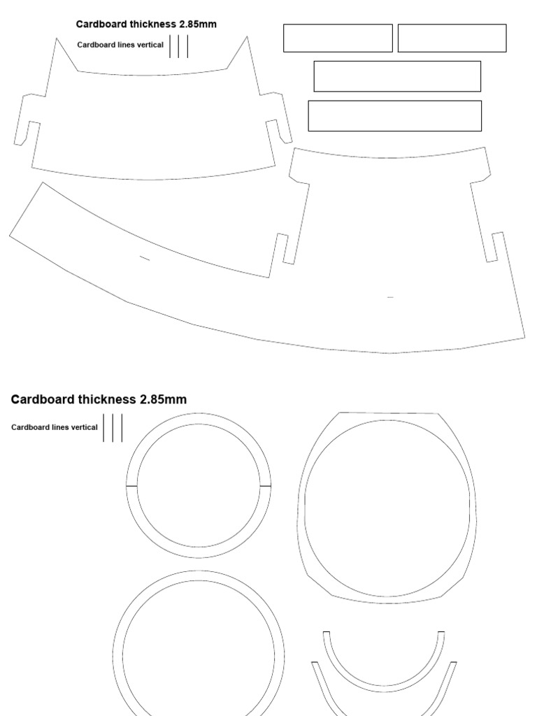 Cardboard Thickness and Line Orientation | PDF