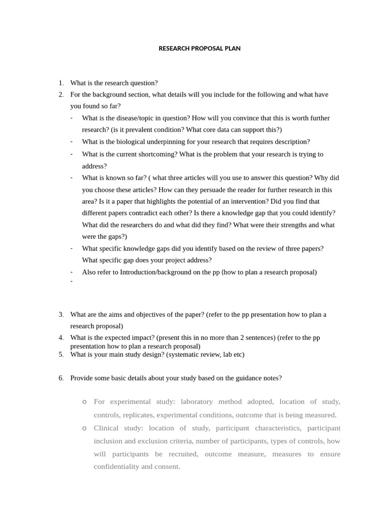 BP2025 Research Proposal Overview | PDF | Systematic Review ...