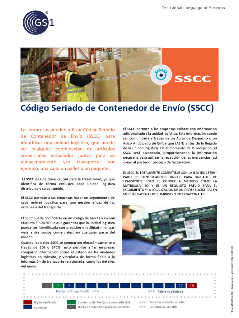 Qué es el Código SSCC en Logística | PDF