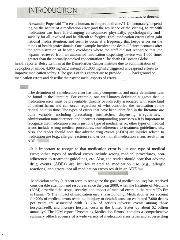 Understanding Medication Errors and Safety | PDF | Medical Error ...