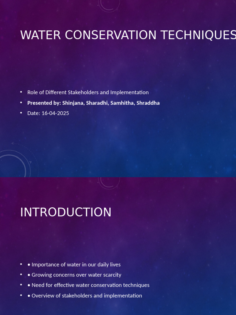 Customized Water Conservation Presentation | PDF