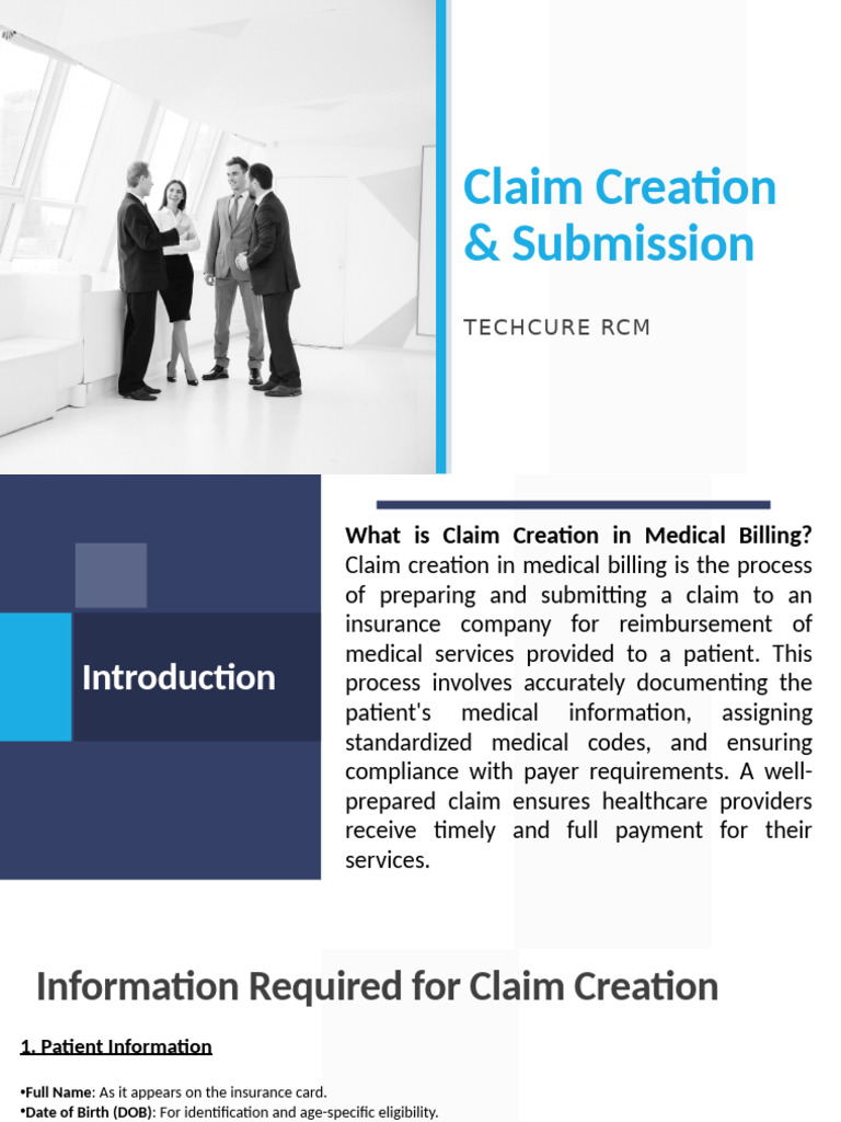 Claim Creation and Submission Process | PDF | Social Programs | Health ...