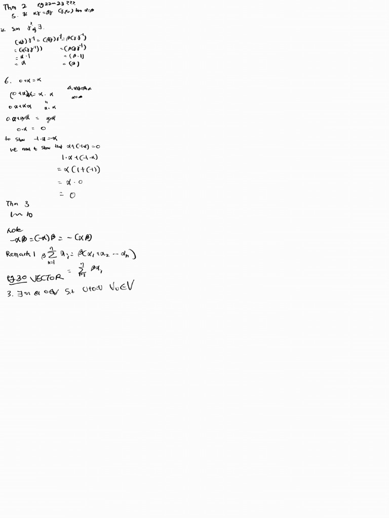 Linear Algebra Note 2 | PDF