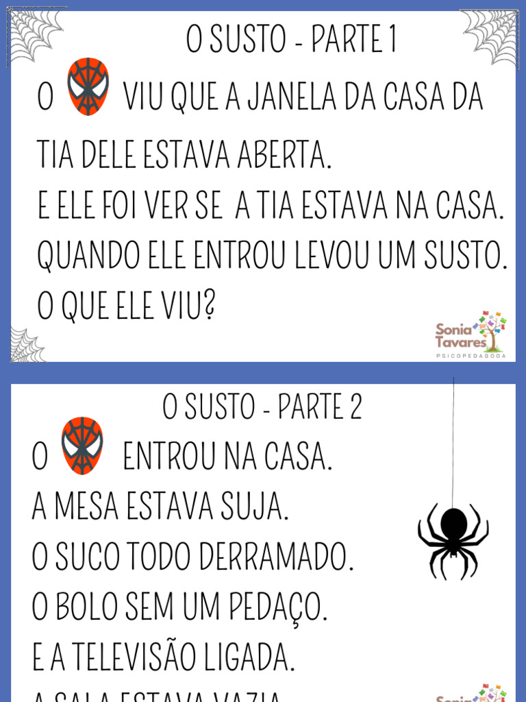 O Susto na Casa da Tia | PDF