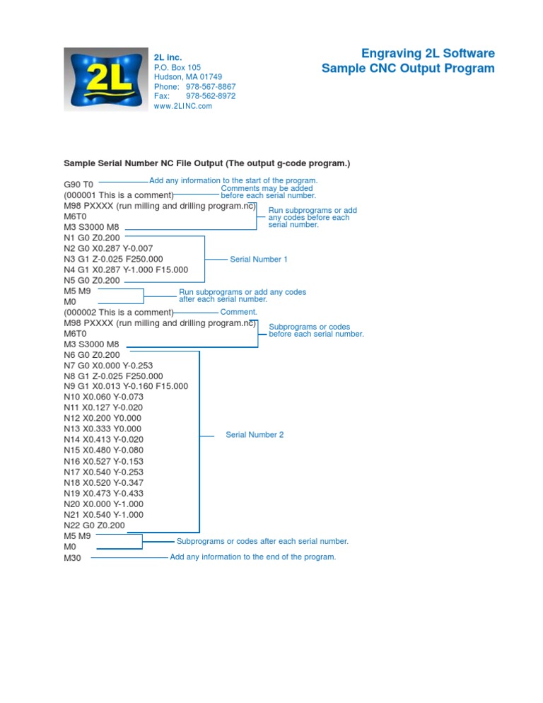 CNC Program G-Code | PDF