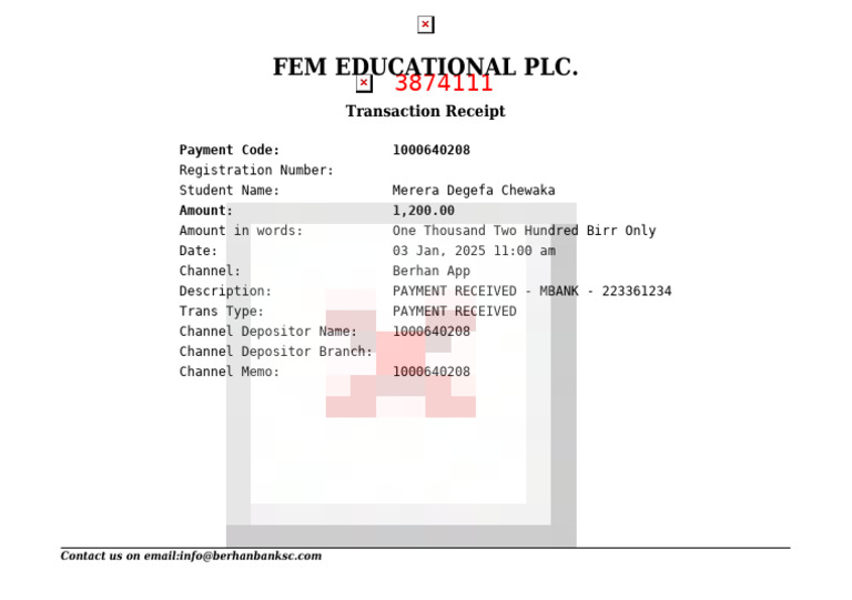 Trans - Reciept 2025 02 28 - 0628 Am | PDF