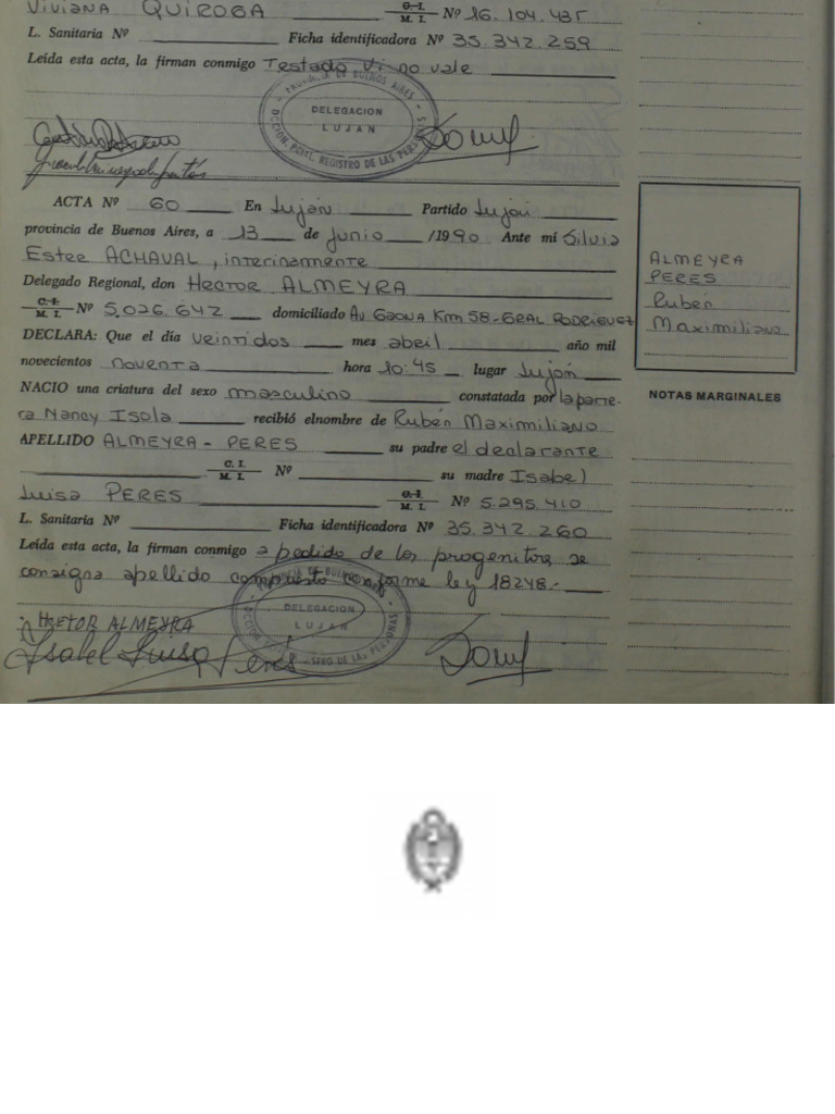 Partida de Matrimonio en Buenos Aires | PDF