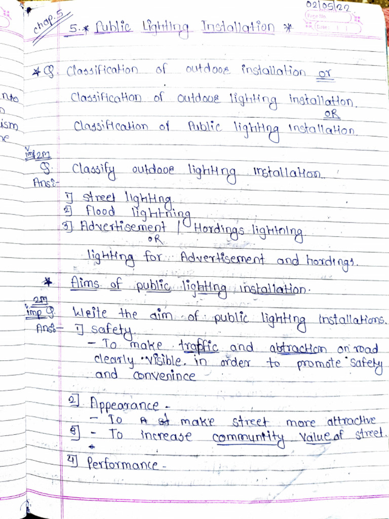 5th Public Lighting | PDF