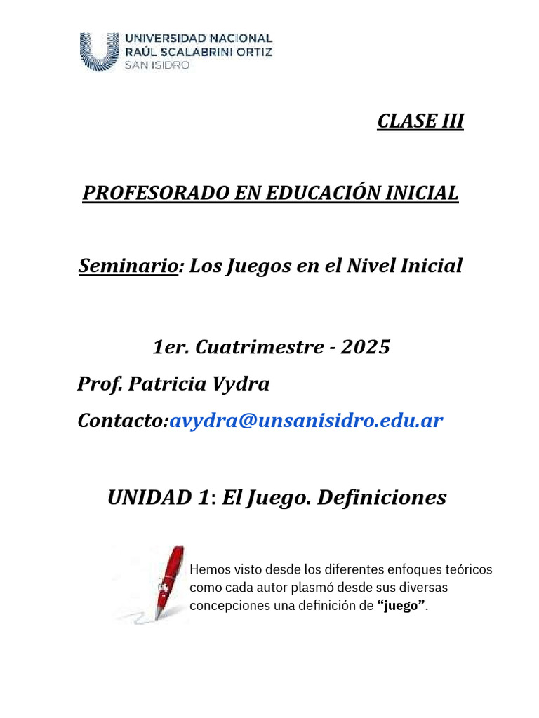 Importancia del Juego en Educación Inicial | PDF | Educación de la ...