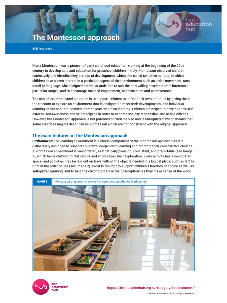 Understanding the Montessori Approach | PDF | Montessori Education ...
