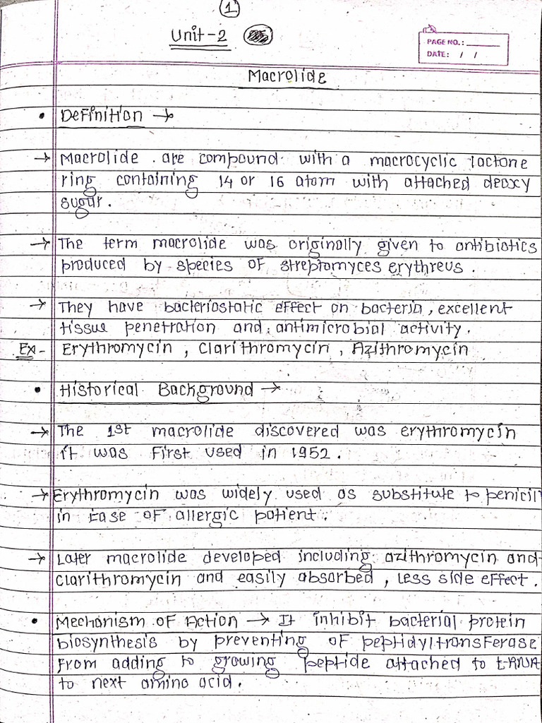 Medicinal Chemistry 3 Unit 2 Notes | PDF