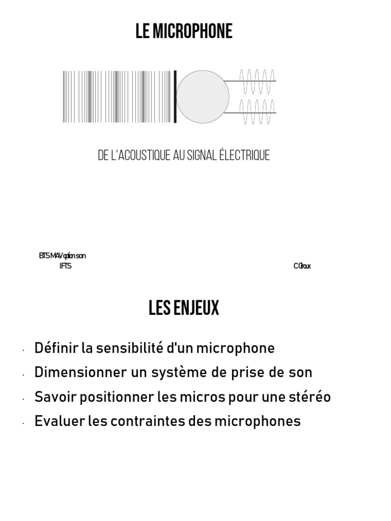 Comprendre les Microphones | PDF | Microphone | Condensateur