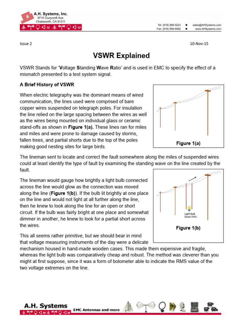 Understanding Voltage Standing Wave Ratio | PDF | Electronic ...