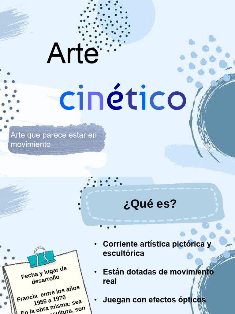 Arte Cinético: Movimiento y Luz en Francia | PDF