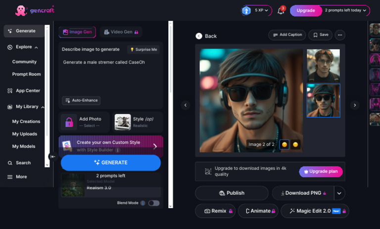 Gencraft - AI Art Generator, AI Photos, AI Image Variations, and Editor ...