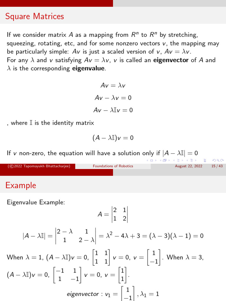 Understanding Eigenvalues and Inverses | PDF | Eigenvalues And ...