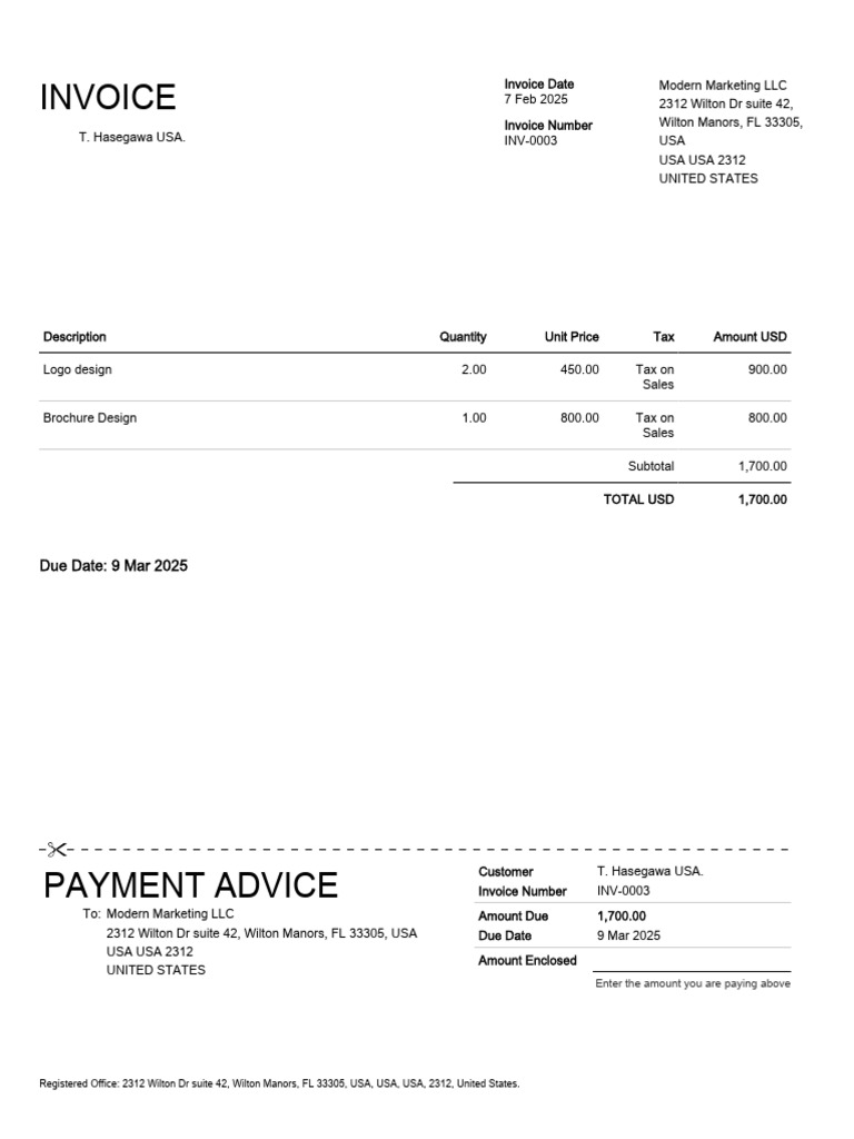 INVOICE/イリュージョン How to write INVOICE without Invoice Number to place