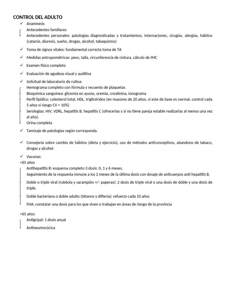 CDS - Control Del Adulto | PDF