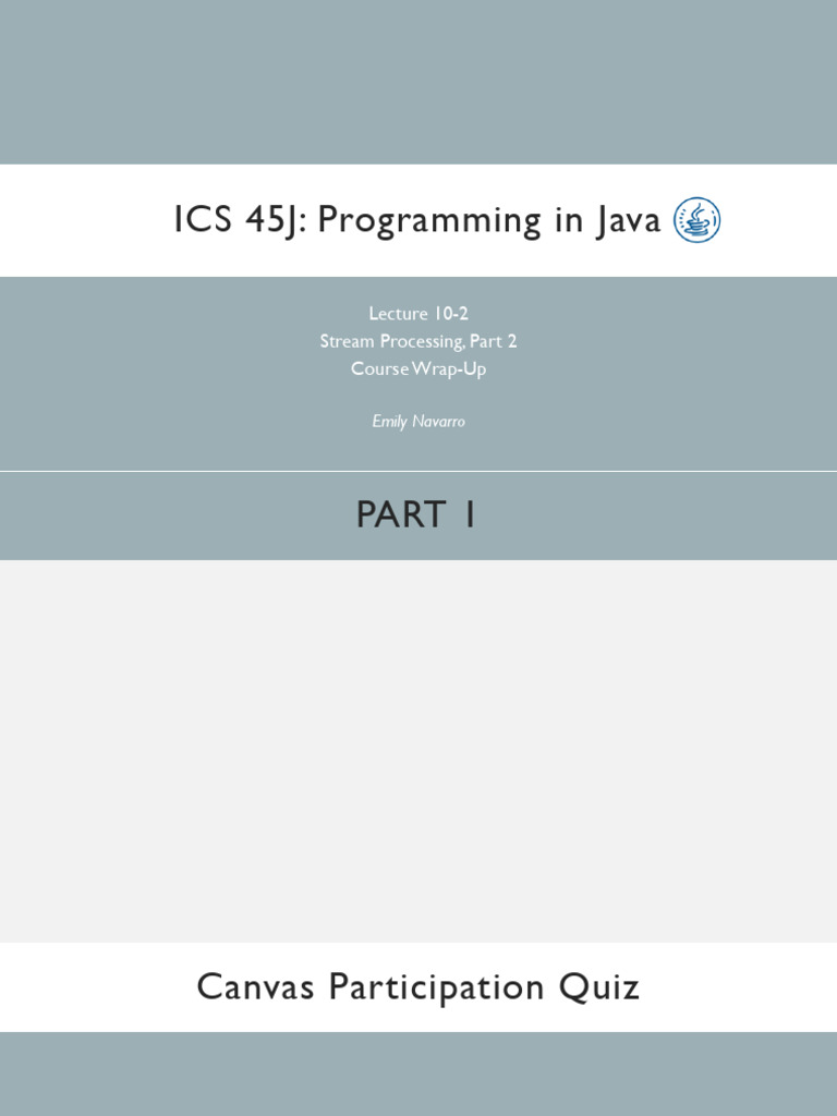 Stream Processing in Java: Course Wrap-Up | PDF | Java (Programming ...