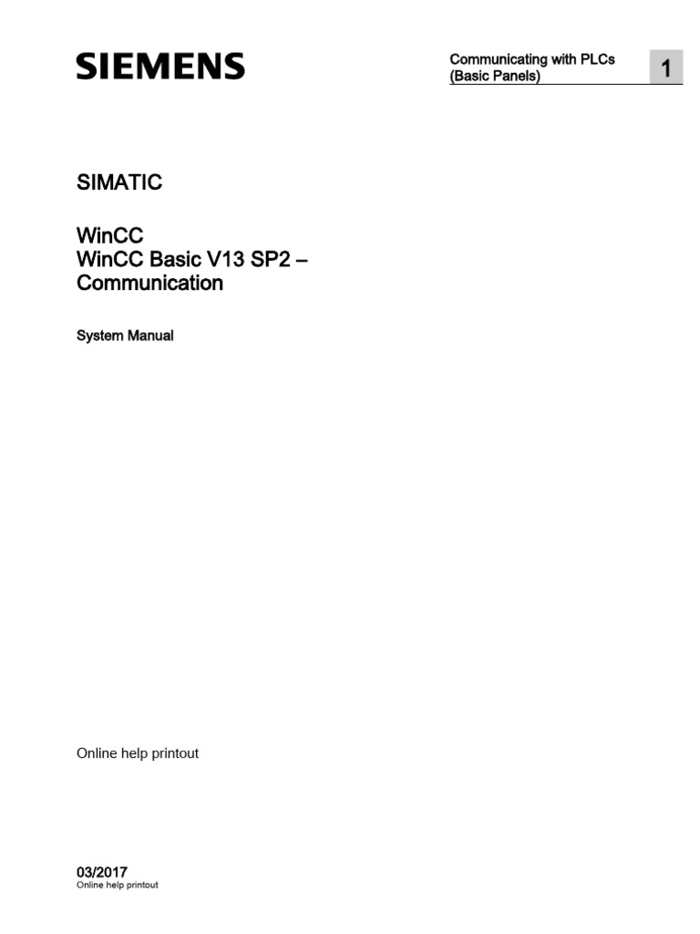 WCC Basic v13 Sp2 Komm Enus En-Us | PDF | Programmable Logic Controller ...