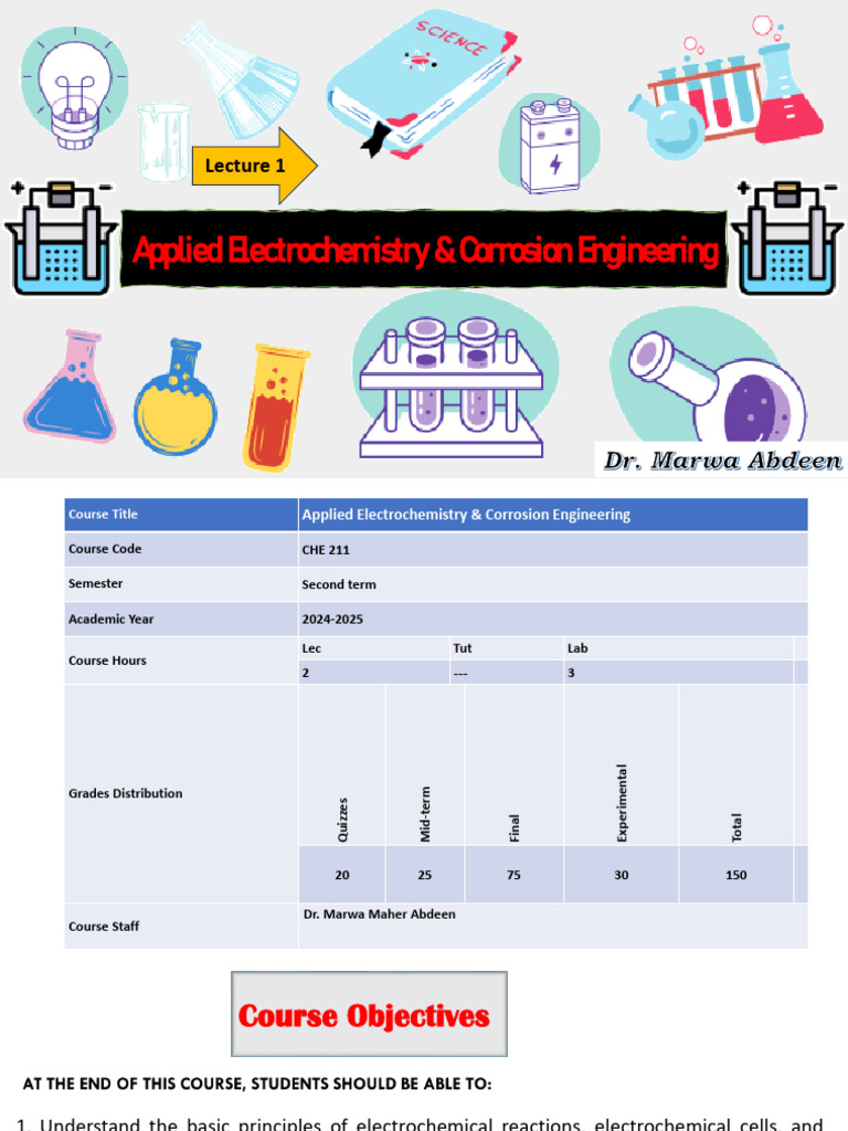 Electrochemistry & Corrosion Overview | PDF | Redox | Electrochemistry