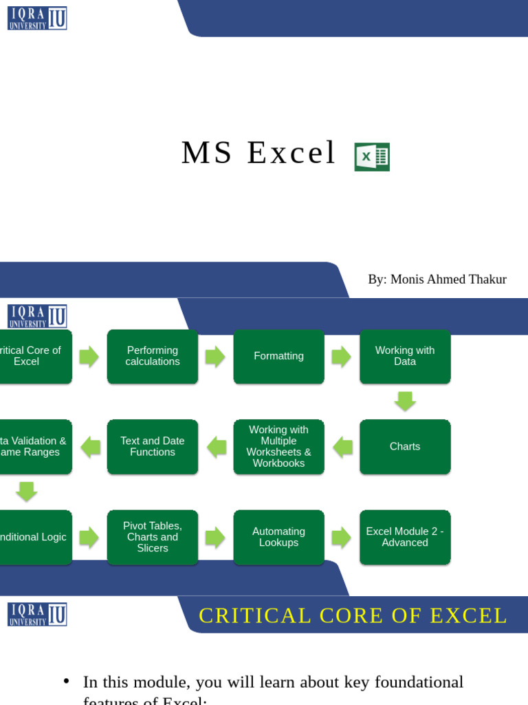 Lecture#08 Excel 2 | PDF | Microsoft Excel | Spreadsheet