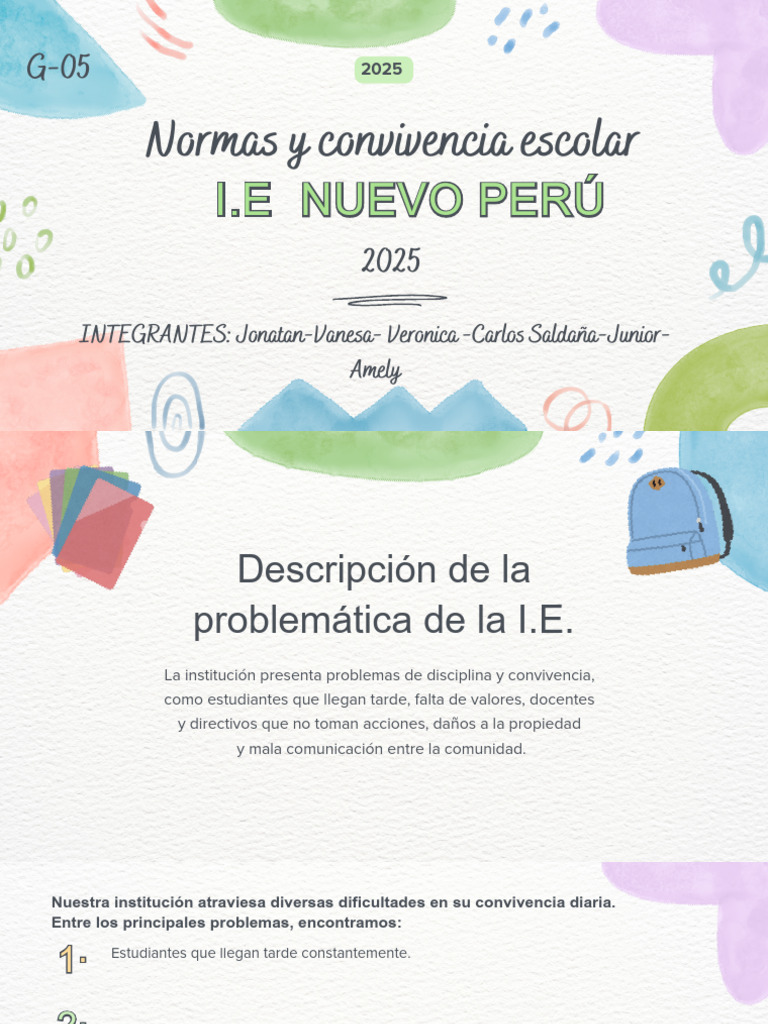 Normas de Convivencia Escolar 2025 | PDF | Enseñando | Escuelas