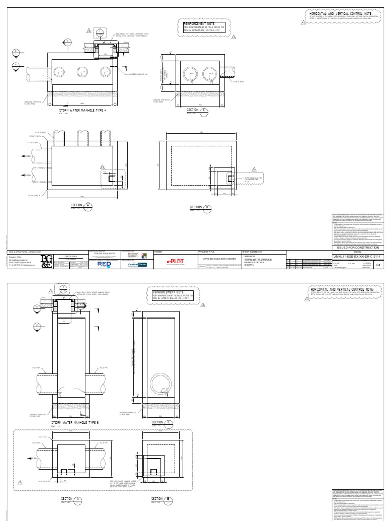 Storm Water Drainage Manhole Details | PDF
