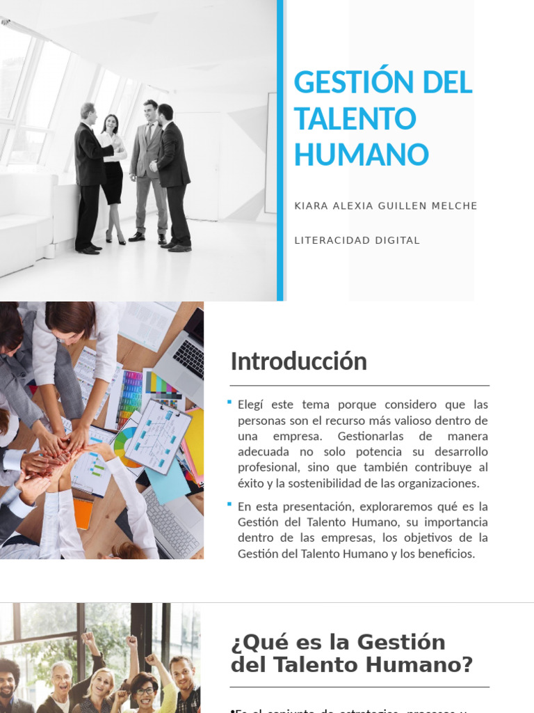 Gestión Efectiva del Talento Humano | PDF | Gestión del talento ...