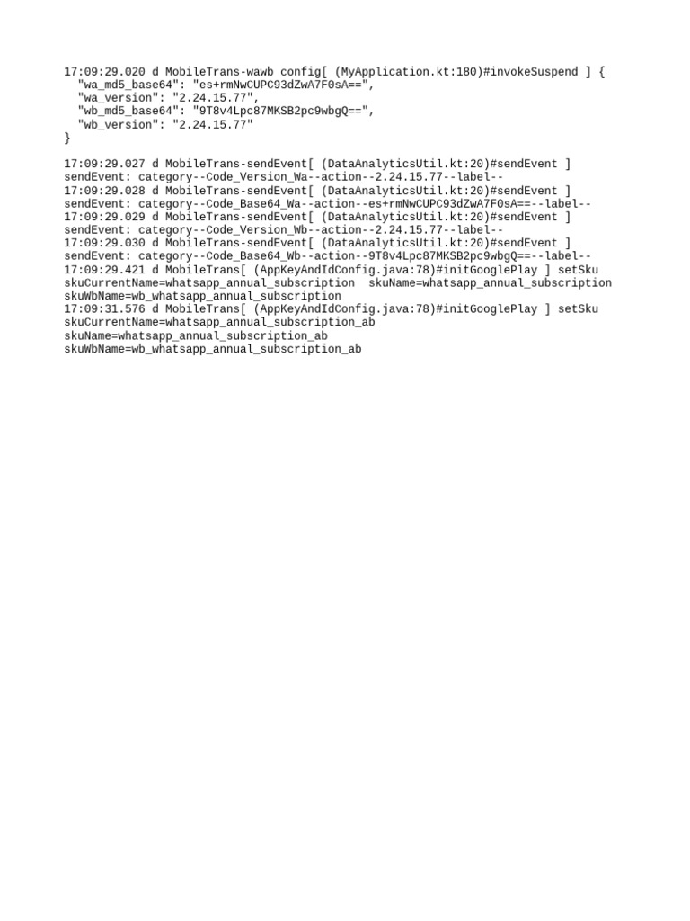 MobileTrans Configuration and Events | PDF