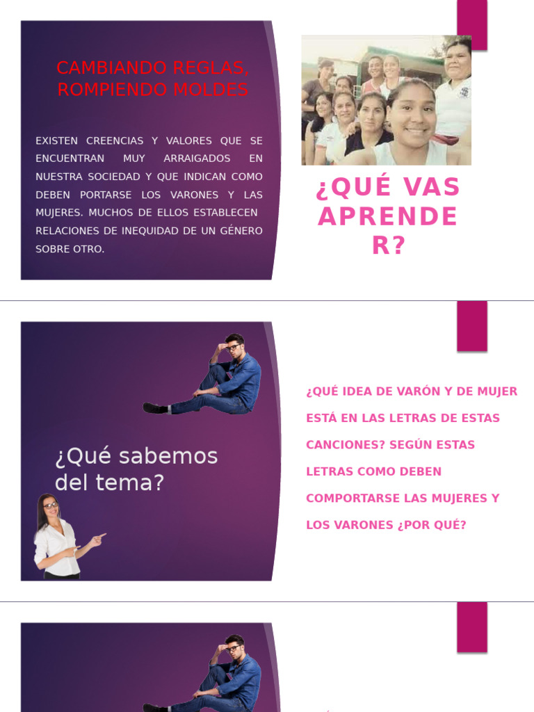 Rompiendo Estereotipos de Género | PDF | Estereotipos | Hombre