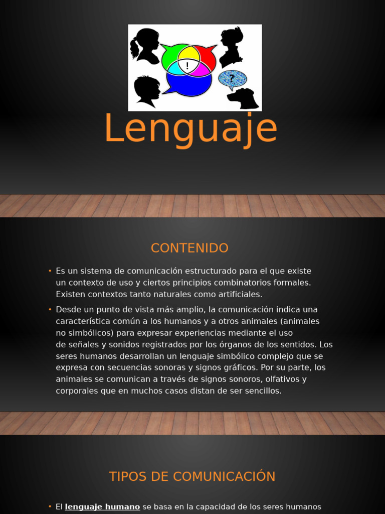 Tipos y funciones del lenguaje humano | PDF | Comunicación ...