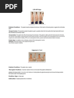 Shoulder Special Tests Overview | PDF | Anatomical Terms Of Motion | Arm