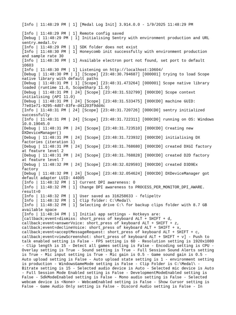 Medal Log Initialization Report | PDF | Keyboard Shortcut | Computer ...