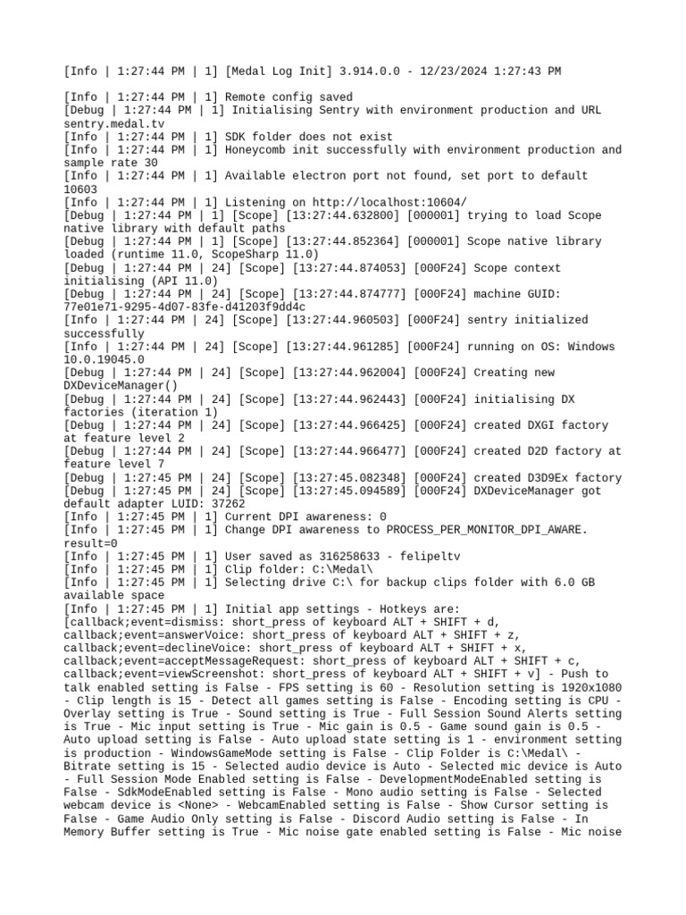 Medal Log Initialization Report | PDF | Computing | Computer Engineering