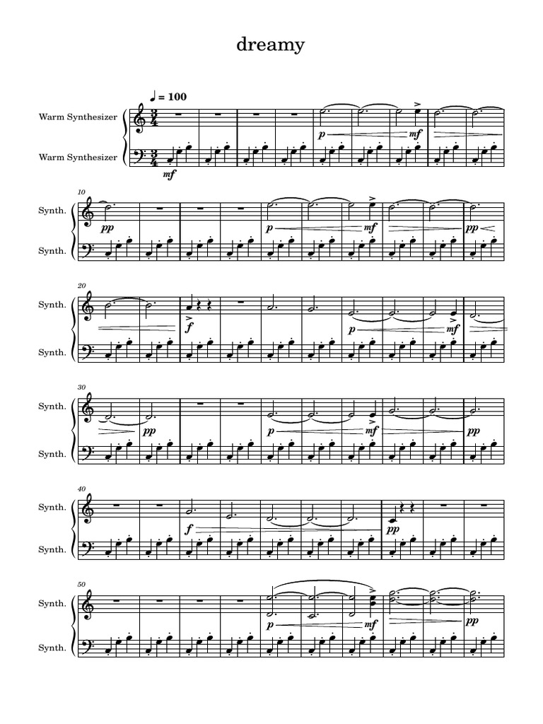 Dreamy | PDF | Rhythm And Meter | Musical Techniques