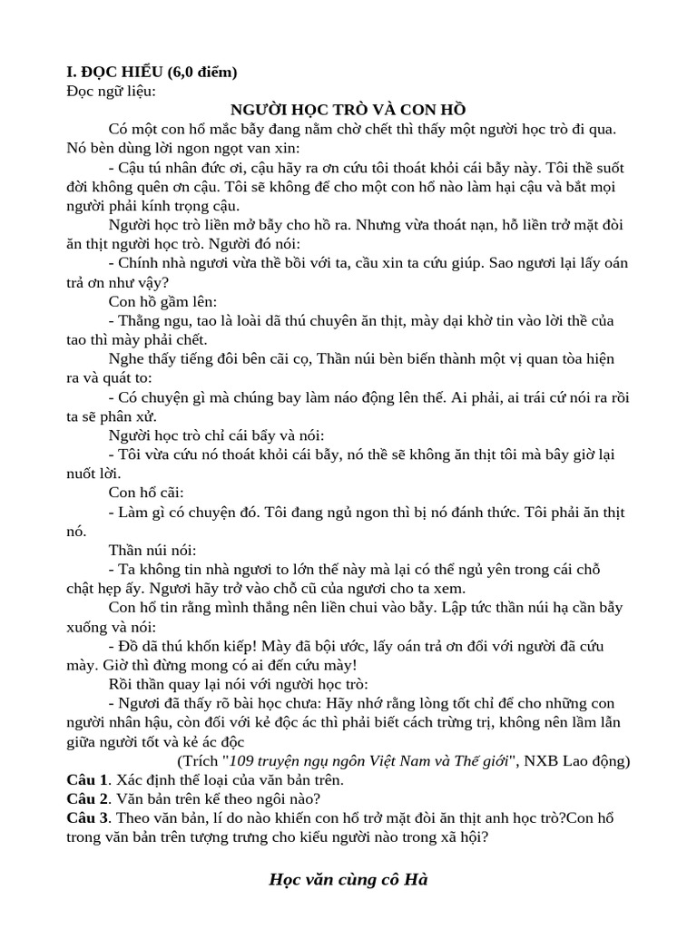 TRUYỆN NGỤ NGÔN | PDF