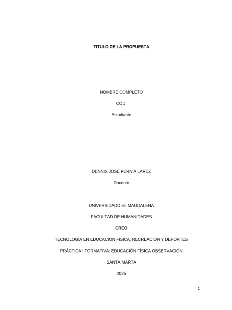 Formato Guia para Presentar El Informe | PDF