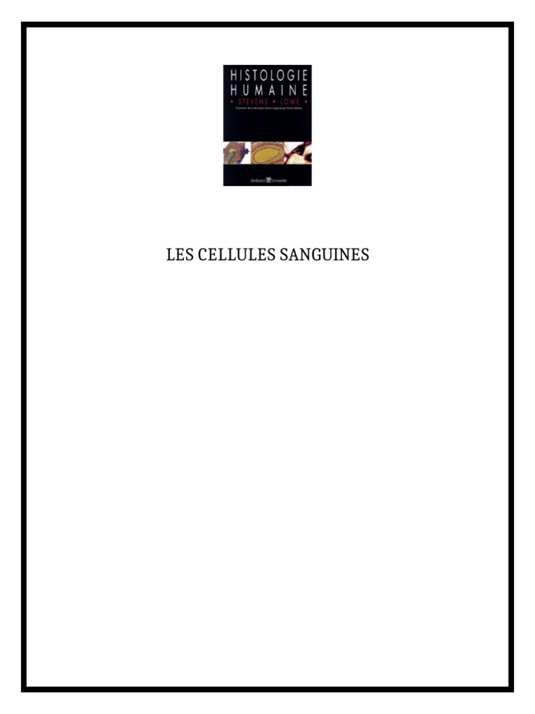 Globules Rouges et Sphérocytose | PDF | Globule rouge | Globule blanc