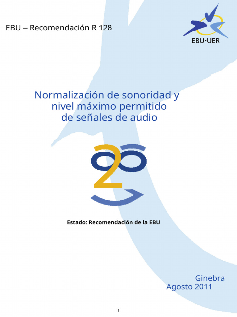 U4_01_EBU R128_Spanish | PDF | Tecnología de información y comunicaciones